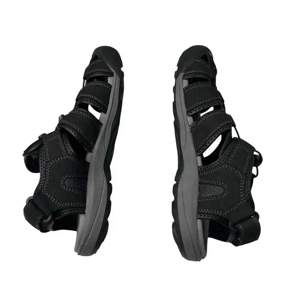Khombu Mens Travis Black Sandals Size 10 Active Outdoor Hiking Gorpcore Granola